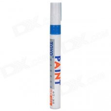 DIY Tire Marker Paint Pen for Auto Car Motorcycle - Blue DIY Tire Marker Paint Pen for Auto Car Motorcycle - Blue