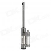 187 Long Stainless Steel Tube Inflatable Lighter Igniter - Grey