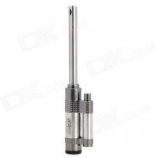 187 Long Stainless Steel Tube Inflatable Lighter Igniter - Grey