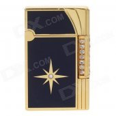 High Quality Zinc Alloy Butane Lighter - Golden + Black