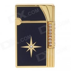 High Quality Zinc Alloy Butane Lighter - Golden + Black High Quality Zinc Alloy Butane Lighter - Golden + Black