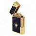 High Quality Zinc Alloy Butane Lighter - Golden + Black High Quality Zinc Alloy Butane Lighter - Golden + Black