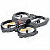 HUAJUN W608-1 2.4GHz Radio Control 4-CH Quadcopter R/C UFO - Black + Orange HUAJUN W608-1 2.4GHz Radio Control 4-CH Quadcopter R/C UFO - Black + Orange