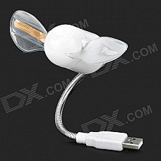 Flexible USB Powered LED Light Fan - White + Silver Flexible USB Powered LED Light Fan - White + Silver