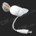 Flexible USB Powered LED Light Fan - White + Silver Flexible USB Powered LED Light Fan - White + Silver
