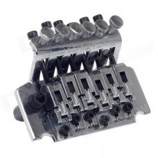 William SB010 Small Double-Shake Bridge Saddle Tremolo System for Electric Guitar - Black + Silver William SB010 Small Double-Shake Bridge Saddle Tremolo System for Electric Guitar - Black + Silver