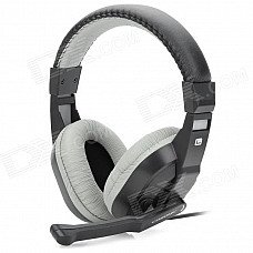 Cosonic CT-770 3.5mm Wired Stereo Bass Headset w/ Microphone for Computer Game - Black + Gray (1.8m) Cosonic CT-770 3.5mm Wired Stereo Bass Headset w/ Microphone for Computer Game - Black + Gray (1.8m)