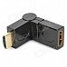7-180 19pin HDMI Male to HDMI Female 90 / 180 Degree Rotatable Converting Adapter - Black + Golden 7-180 19pin HDMI Male to HDMI Female 90 / 180 Degree Rotatable Converting Adapter - Black + Golden