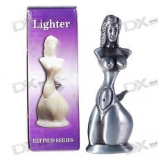 Lady Shaped Steel Butane Lighter