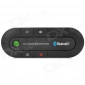 Universal Dual-Standby Multi-point Car Bluetooth V3.0+EDR Handsfree Speakerphone - Black + Silver