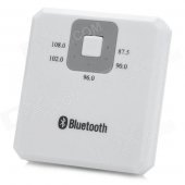 Bluetooth V2.1 Audio Signal Receiver / FM Audio Transmitter for Car - White