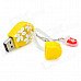 Cute Flip Flops Style USB Flash Disk - Yellow + White (8 GB) Cute Flip Flops Style USB Flash Disk - Yellow + White (8 GB)