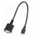 Mini HDMI to VGA Adapter Cable - Black (30cm) Mini HDMI to VGA Adapter Cable - Black (30cm)
