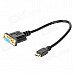 Mini HDMI to VGA Adapter Cable - Black (30cm) Mini HDMI to VGA Adapter Cable - Black (30cm)