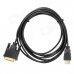 DVIMale to HDMI 1.4 Male Digital HD Connection Cable - Black + Golden DVIMale to HDMI 1.4 Male Digital HD Connection Cable - Black + Golden