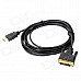 DVIMale to HDMI 1.4 Male Digital HD Connection Cable - Black + Golden DVIMale to HDMI 1.4 Male Digital HD Connection Cable - Black + Golden