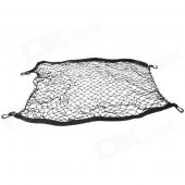 Car Trunk Elastic PE + Rubber Storage String Mesh Bag - Black