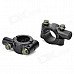 Aluminum Bike Motorcycle Handle Bar Mount Clamp Holder for Rearview Mirror - Black (Pair) Aluminum Bike Motorcycle Handle Bar Mount Clamp Holder for Rearview Mirror - Black (Pair)