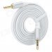 3.5mm Male to 3.5mm Male Audio / Car AUX / Earphone Cable - White (115cm) 3.5mm Male to 3.5mm Male Audio / Car AUX / Earphone Cable - White (115cm)