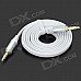 3.5mm Male to 3.5mm Male Audio / Car AUX / Earphone Cable - White (115cm) 3.5mm Male to 3.5mm Male Audio / Car AUX / Earphone Cable - White (115cm)