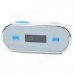 0.8" LCD Rechargeable Car FM Transmitter for Iphone 5 / HTC - Black + Silver + Blue (3.5mm Plug) 0.8" LCD Rechargeable Car FM Transmitter for Iphone 5 / HTC - Black + Silver + Blue (3.5mm Plug)