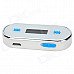 0.8" LCD Rechargeable Car FM Transmitter for Iphone 5 / HTC - Black + Silver + Blue (3.5mm Plug) 0.8" LCD Rechargeable Car FM Transmitter for Iphone 5 / HTC - Black + Silver + Blue (3.5mm Plug)