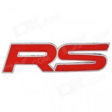 Stylish DIY Letter Style Zinc Alloy Car Sticker - Red + Silver (2 PCS) Stylish DIY Letter Style Zinc Alloy Car Sticker - Red + Silver (2 PCS)