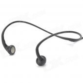 01 Stylish Universal Sporty 3.5mm Jack Ear Hook Earphone Headset - Black (100cm)