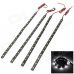 1.5W 70lm 6000K 15-1210 SMD LED White Light Car Decoration Lamp Strip - Black (4 PCS) 1.5W 70lm 6000K 15-1210 SMD LED White Light Car Decoration Lamp Strip - Black (4 PCS)