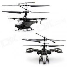 V7 Avatar 4-Channel 2.4GHz RC Helicopter w/ Gyroscope - Dark Grey + Black V7 Avatar 4-Channel 2.4GHz RC Helicopter w/ Gyroscope - Dark Grey + Black