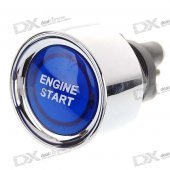 Blue Light Push Start Ignition Switch for Racing Sport (DC 12V)