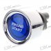 Blue Light Push Start Ignition Switch for Racing Sport (DC 12V)
