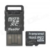 Transcend Class 4 16GB Micro SD / TF Card w/ Card Reader