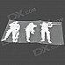 FIL Army Soldiers Style Car Sticker - Black FIL Army Soldiers Style Car Sticker - Black