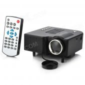 RuiQ UC-28+ 24W Portable Mini LCD Projector w/ HDMI / 3.5mm / SD Slot / AV / VGA / USB - Dark Gray