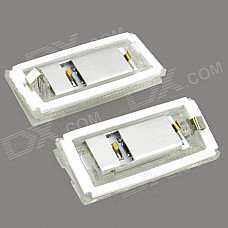 126lm 6500k White Light License Plate Lamp / Daytime Running Lamp for BMW E46 4D (98-03) (2 PCS) 126lm 6500k White Light License Plate Lamp / Daytime Running Lamp for BMW E46 4D (98-03) (2 PCS)