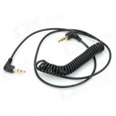3.5mm Male to 3.5mm Male Spring Audio Connection Cable - Black (191cm) 3.5mm Male to 3.5mm Male Spring Audio Connection Cable - Black (191cm)
