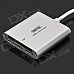 UNITEK Y-9313 USB 3.0 Multi-in-1 5Gbps CF / TF / SDHC / SDXC Card Reader - Silver UNITEK Y-9313 USB 3.0 Multi-in-1 5Gbps CF / TF / SDHC / SDXC Card Reader - Silver