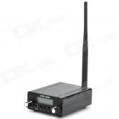 CZE-05B 0.5W 1.7" LCD Stereo Audio FM Radio Transmitter - Black + White