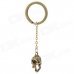 Retro Skull Style Zinc Alloy Keychain - Bronze