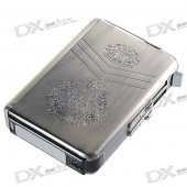 2-in-1 Cigarette Case with Butane Jet Torch Lighter (Holds 10 Cigarettes)
