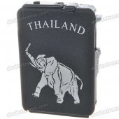 2-in-1 Cigarette Case with Butane Jet Torch Lighter (Holds 10 Cigarettes)