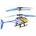 JIA QI TT1005 Mini 2-CH IR Remote Control Aluminum Alloy R/C Helicopter - Blue + Yellow JIA QI TT1005 Mini 2-CH IR Remote Control Aluminum Alloy R/C Helicopter - Blue + Yellow