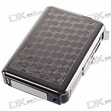 2-in-1 Cigarette Case with Butane Jet Torch Lighter (Holds 10 Cigarettes)