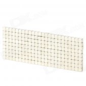 YSDX-862 3mm Square Shape Magnet Toy - Silver (216 PCS)