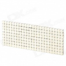 YSDX-862 3mm Square Shape Magnet Toy - Silver (216 PCS)