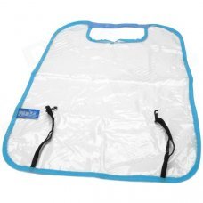 Polyester + PVC Car Chair Back Cover / Pad - Blue + Transparent Polyester + PVC Car Chair Back Cover / Pad - Blue + Transparent