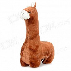 Cute Alpaca Style PP Cotton Lint Doll Toy - Brown