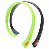 Universal Wireless Hands-free Headband Headphone - Black + Green (2 PCS)