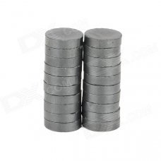 7.5 x 1.9mm Round Ferrite Magnet - Black (20 PCS)